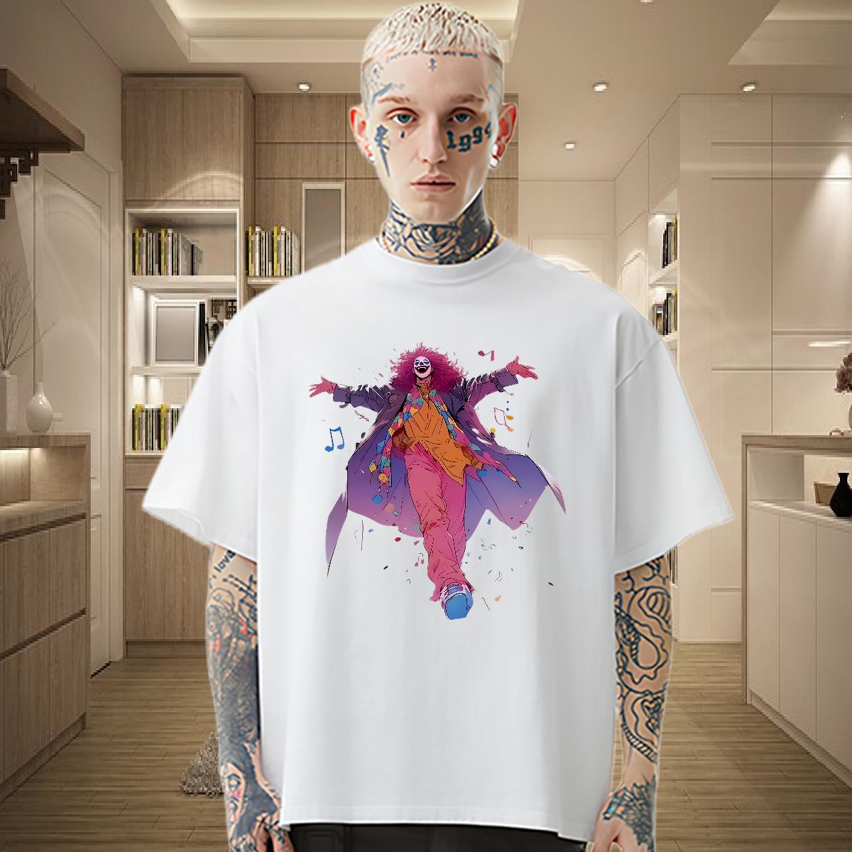 2024 New Man T Shirts Black Oversized Sports Casual Tshirts Breathable Crew Neck Comfortable