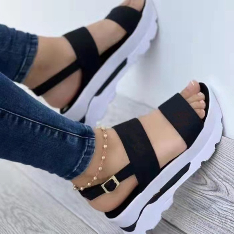 Top quality Brand High Quality New Style Free Delivery Designer With Heels Shooes For Low Platform Heeled Shoes Elegant Women Summer Sandals Women