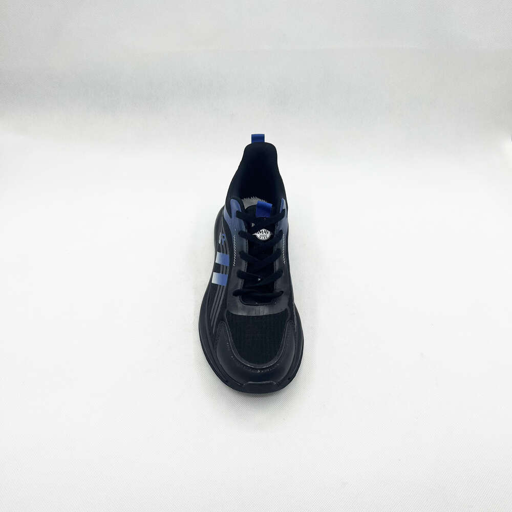 Hot black sneakers Custom OEM comfortable running for Soft sole breathable casual shoes men four seasons