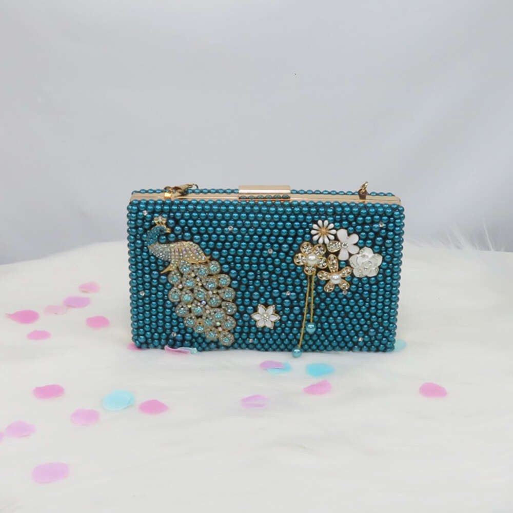 New Arrival Pea Royal Blue Pearl Diamonds Woman's Party/Wedding Pumps High Fashion Rhinestone Bride Shoes Women