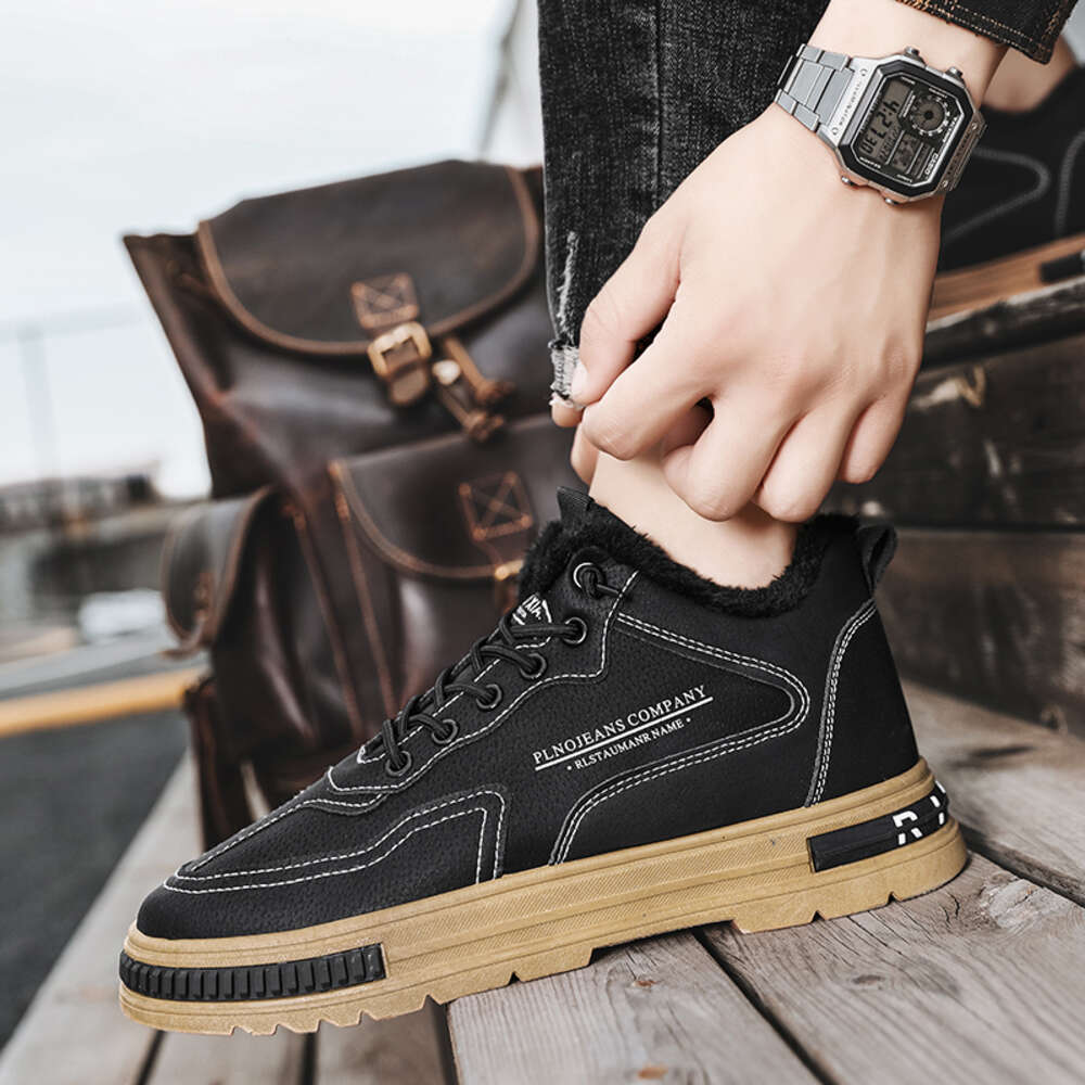 New fashion sports winter plus cotton wholesale non-slip men's casual shoes