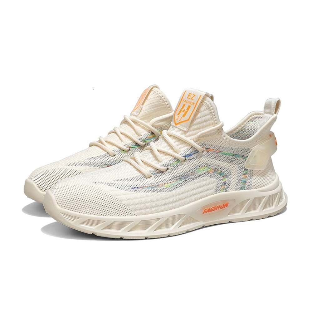 New Design Men's Running Walking Style Sports Shoes Lace up Breathable Casual Sneakers