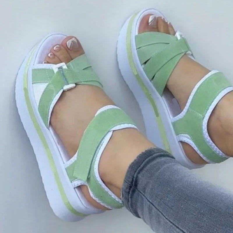 Womens Sandals Summer 2024 Heels Sandals For Summer Shoes Women Platform Sandals Lightweight Wedge Shoes Heeled Sandalias Mujer 240611
