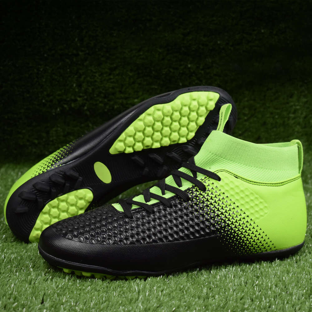 Breathable Slip-On Soccer Shoes Football Outdoor Sports Training Boots
