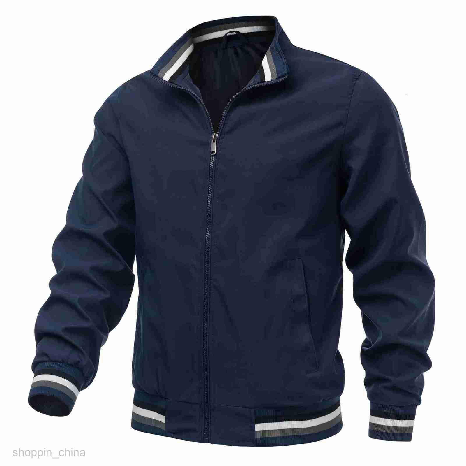 Men's Jackets Coats New casual jacket men spring and autumn sports solid color male coat men