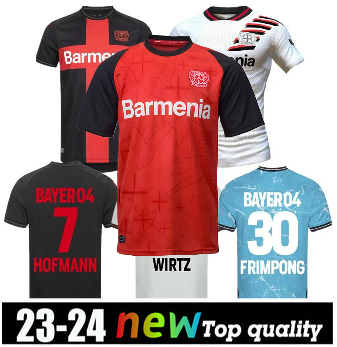 23 24 Bayer Leverkusen SCHICK Soccer Jerseys HOFMANN HLOZEK BONIFACE 2023 2024 WIRTZ PALACIOS Home Away Third Football Shirt FRIMPONG adult Men uniform5547