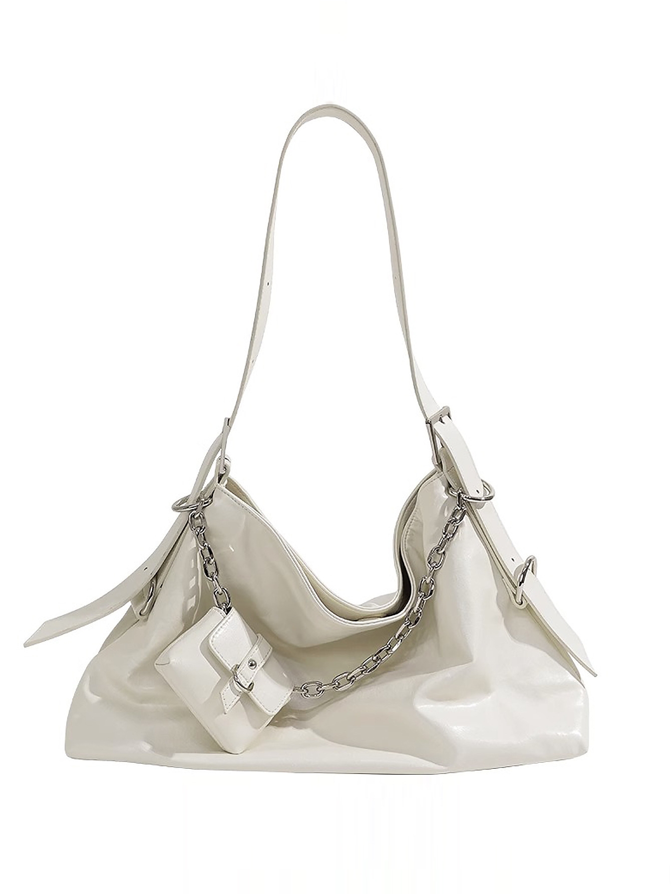 High quality spring/summer new minimalist underarm bag with large capacity casual and versatile fashion headphone bag commuting single shoulder tote b