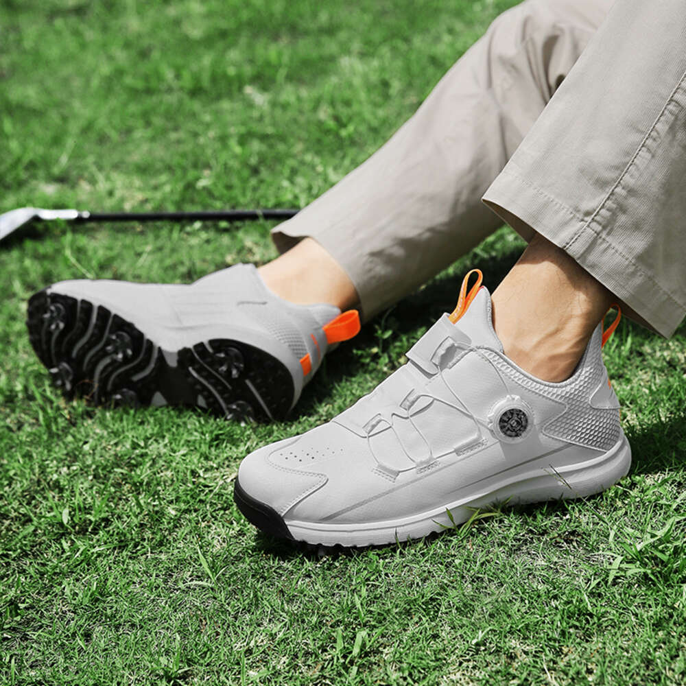 2023 New Arrived Mens Waterproof Golf Sneakers Men Outdoor Golfing Spikes Shoes