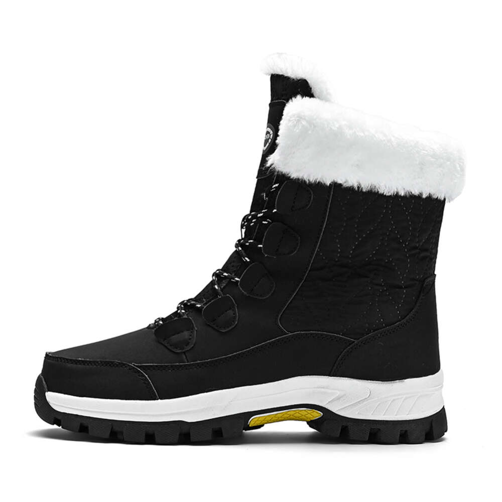 Winter snow boots new buckle men's and women's winter casual warm cotton shoes