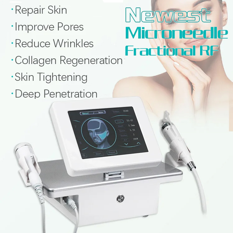 RF Microneedling Beauty Skin Rejuvenation Acne Wrinkle Remove Collagen Regeneration Cold Hammer Pore Shrinking Pain Alleviate calm skin Prevent allerg