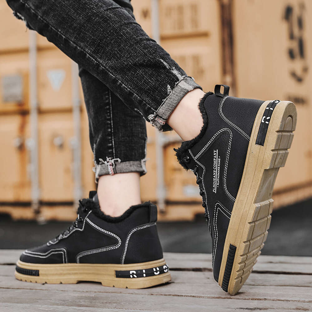 New fashion sports winter plus cotton wholesale non-slip men's casual shoes