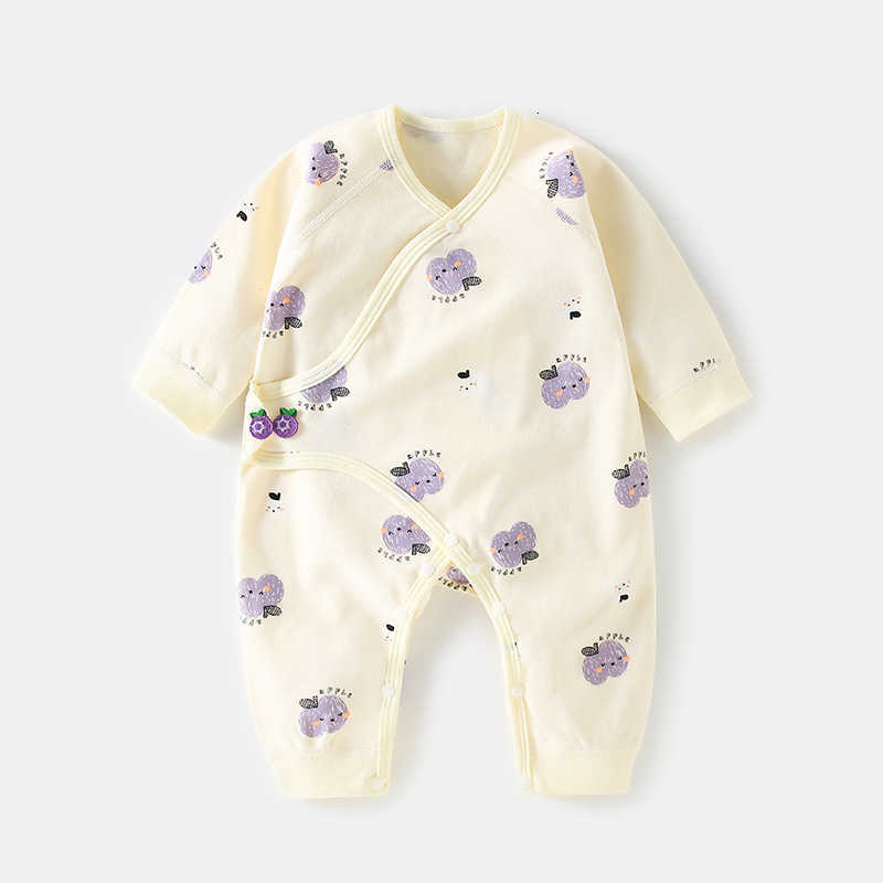 Baby Jumpsuits Rompers Baby bodysuit cotton long-sleeved newborn clothes full-moon girls and boys boneless rompers crawling clothes spring and autumn