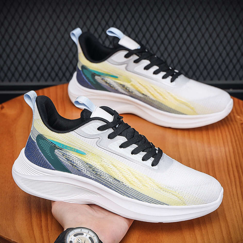 Wholesale Big Large Size European Knit Casual Sneakers Gym Jogging Running Men Sport Shoes