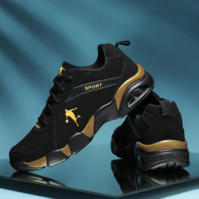 Retro Fashion Sneakers Men Casual Shoes Suede Leather Men Shoes Breathable Massage Walking Shoes Comfty Platform Board Shoes