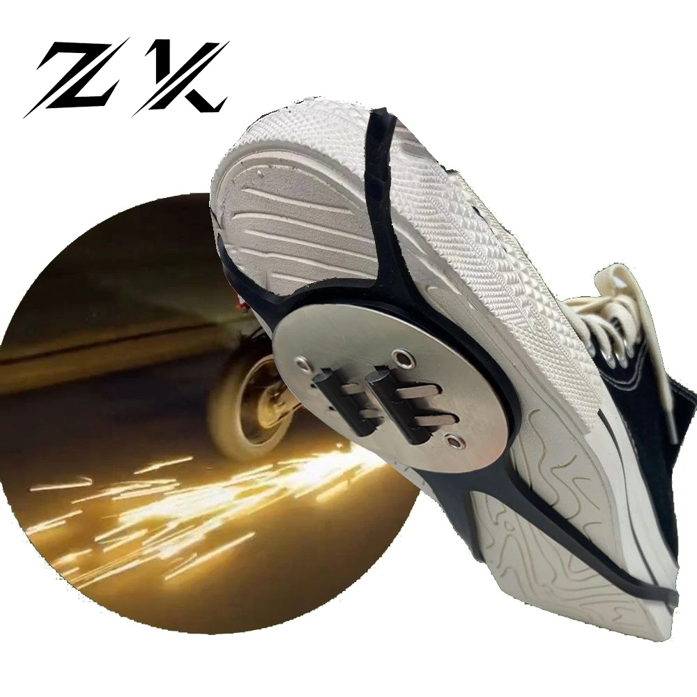 ZK Upgraded 1/2PCS Spark Shoes Motorcycle Bike Motorcycle Skateboard Sole Special Effects Flame Shoes Motorcycle Accessorise