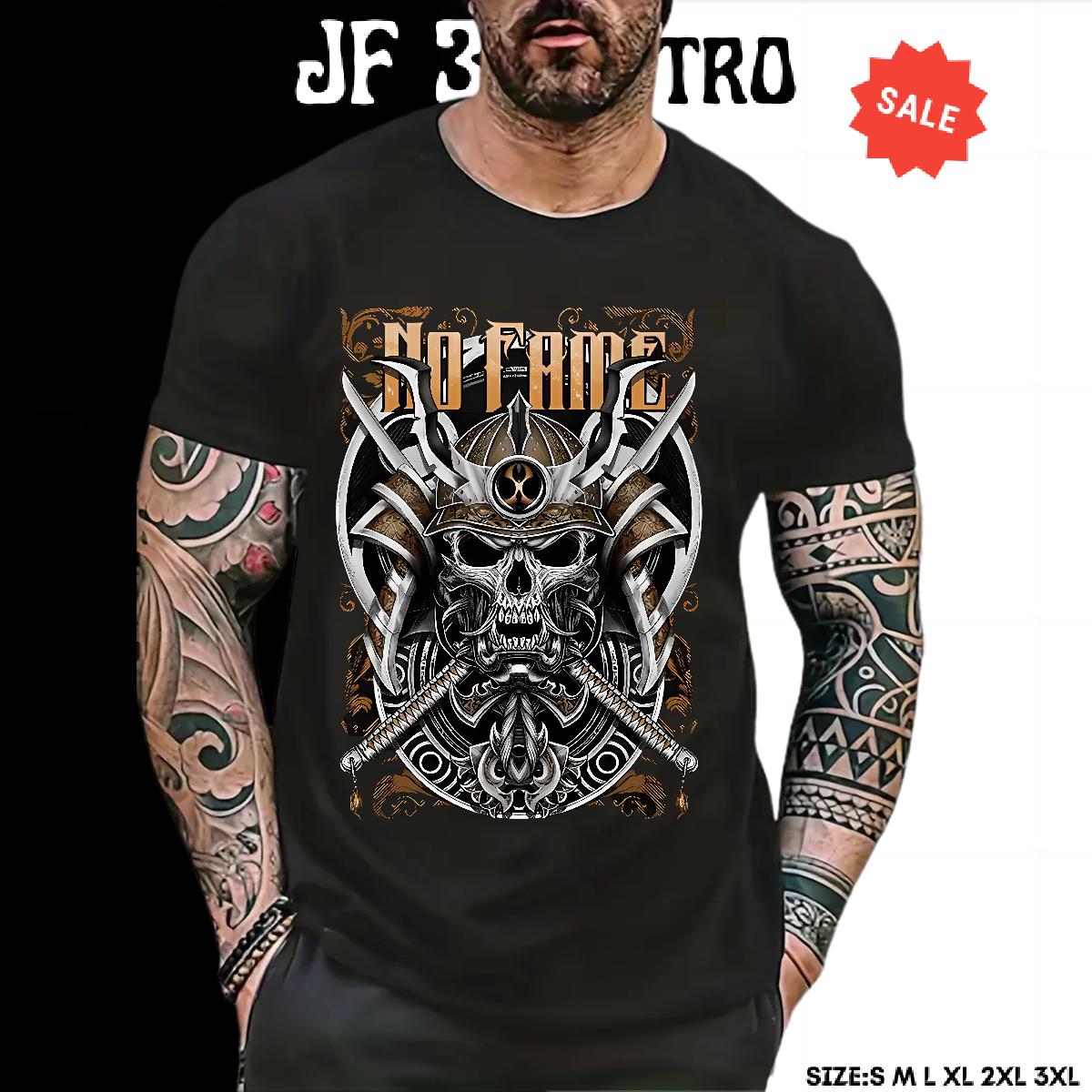 5A Men Tees Crew Neck Cotton Daily Wear Men T Shirts DIY Anime Fashion Clothes