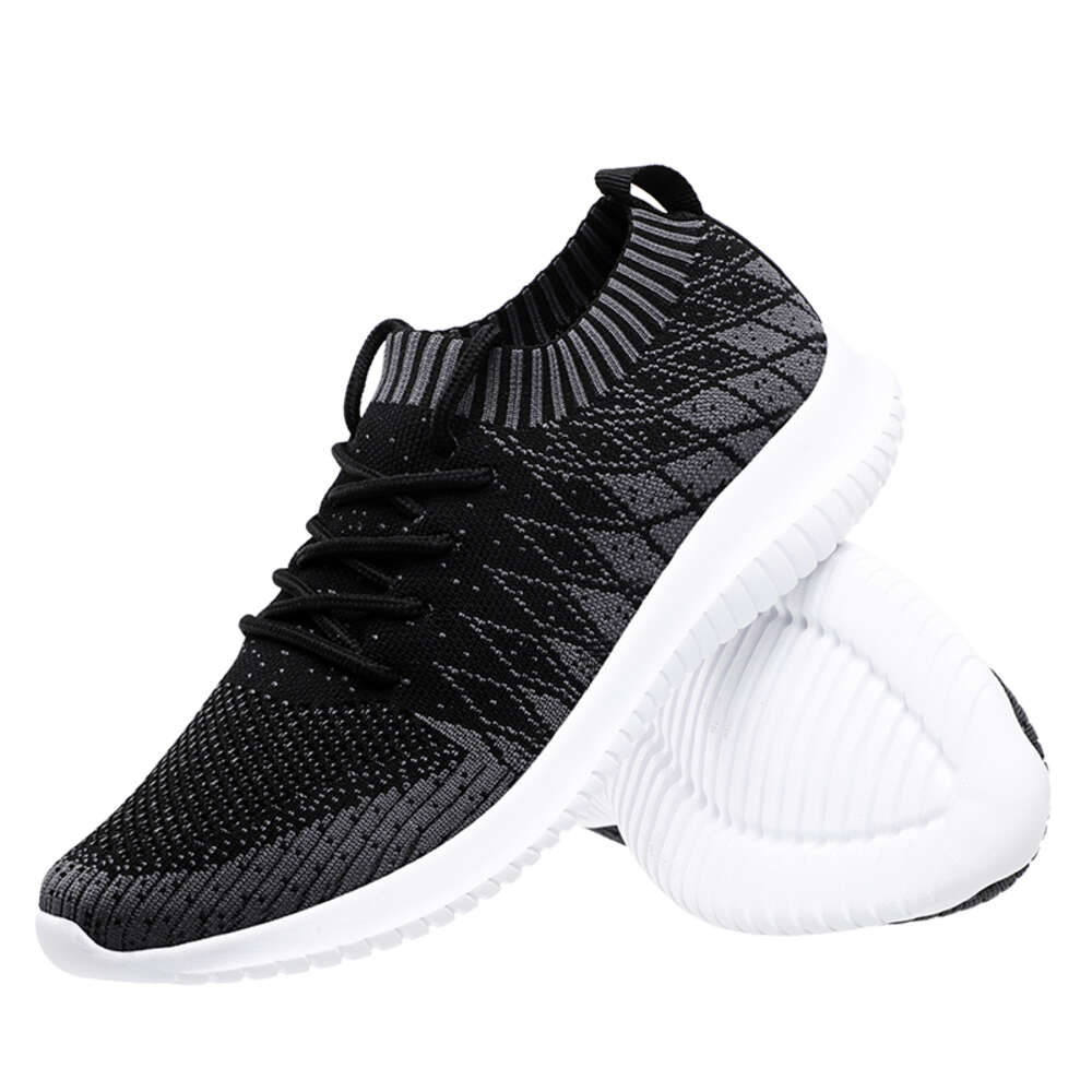 Men's Sneakers Fly Woven Breathable Sport Oem Custom Running Brand Design Trendy for Men EVA Winter Shoes Rubber