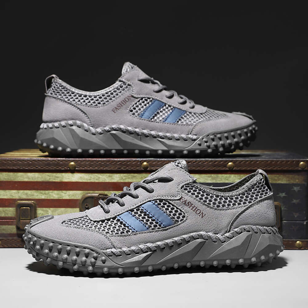 2024 Hot Selling Hiking Mountaineering Mesh Shoes in Spring and Summer Men's Breathable Daily Outdoor Leisure Sneaker