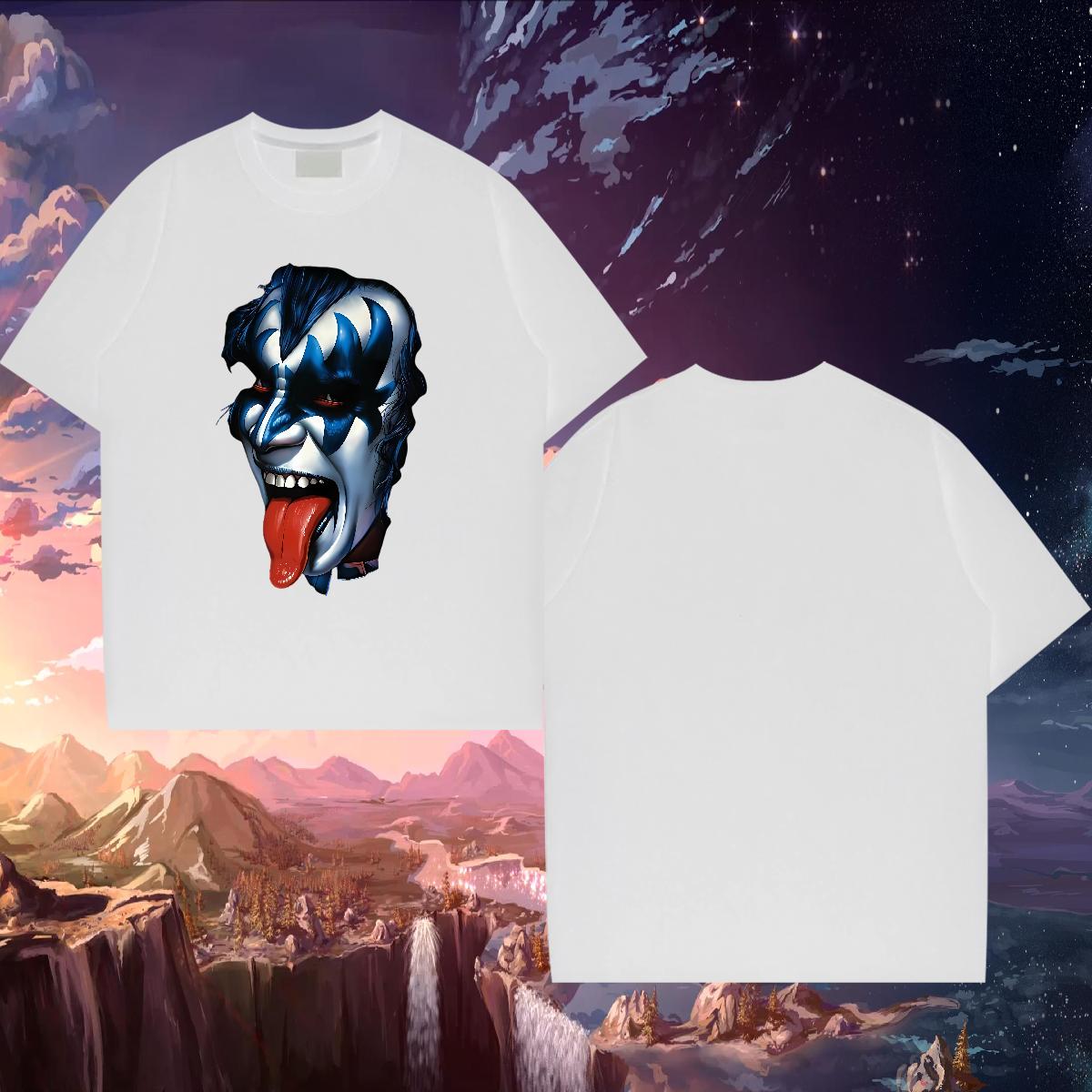 Designer T-Shirts Anime Printing Street Breathable Crew Neck Cotton Mens Tshirts New Graphic Tees