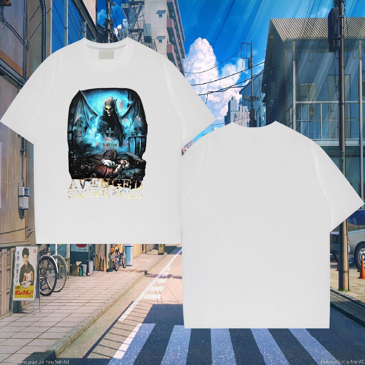 Soft Men T Shirts Hip Hop Cotton Breathable Men Clothes T-Shirt DIY Anime Print Tops Tees