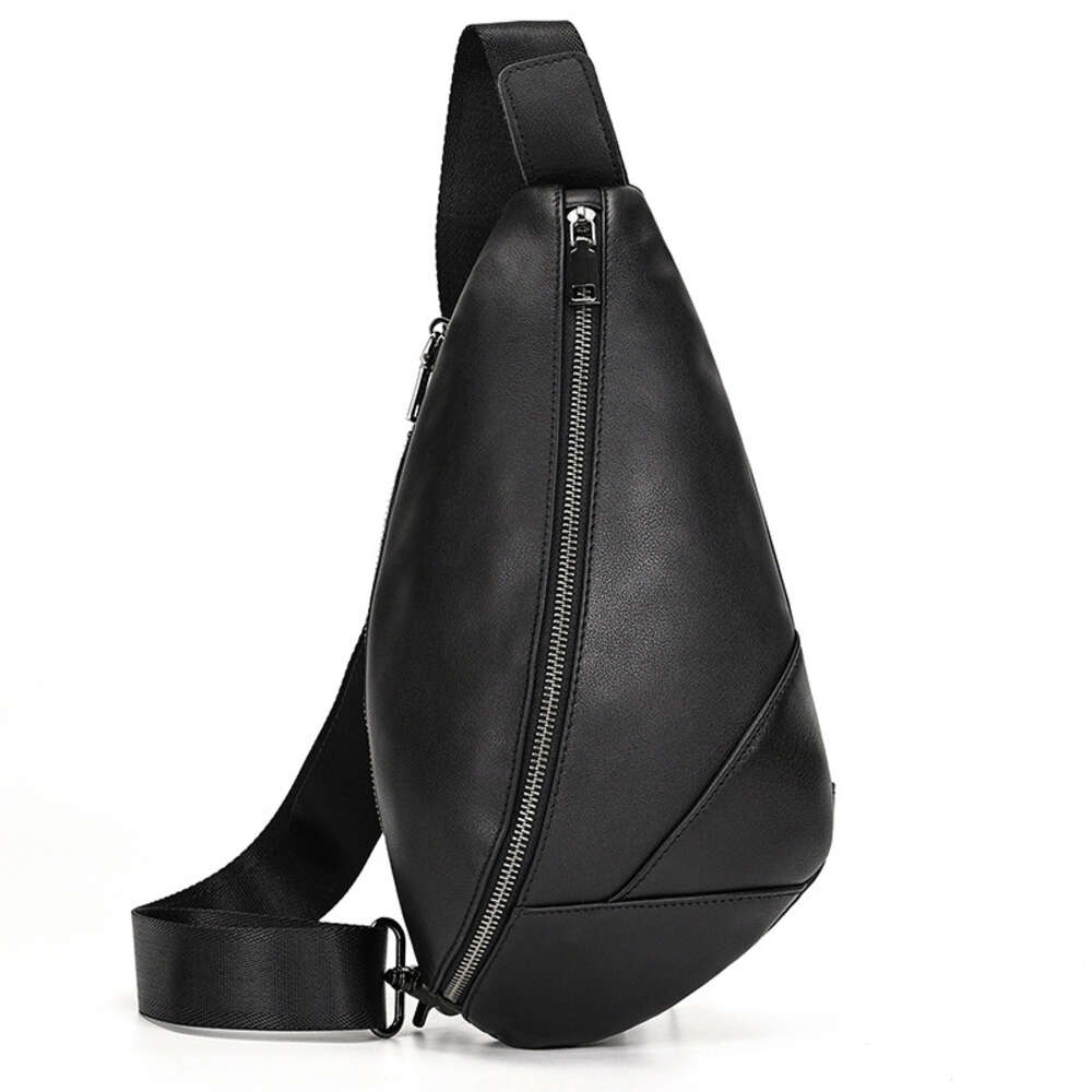 Fashionable chest crossbody genuine leather handbag shoulder bags cowhide men's bag, casual bag genuineleatherhandbagshoulderbags H6.12#80
