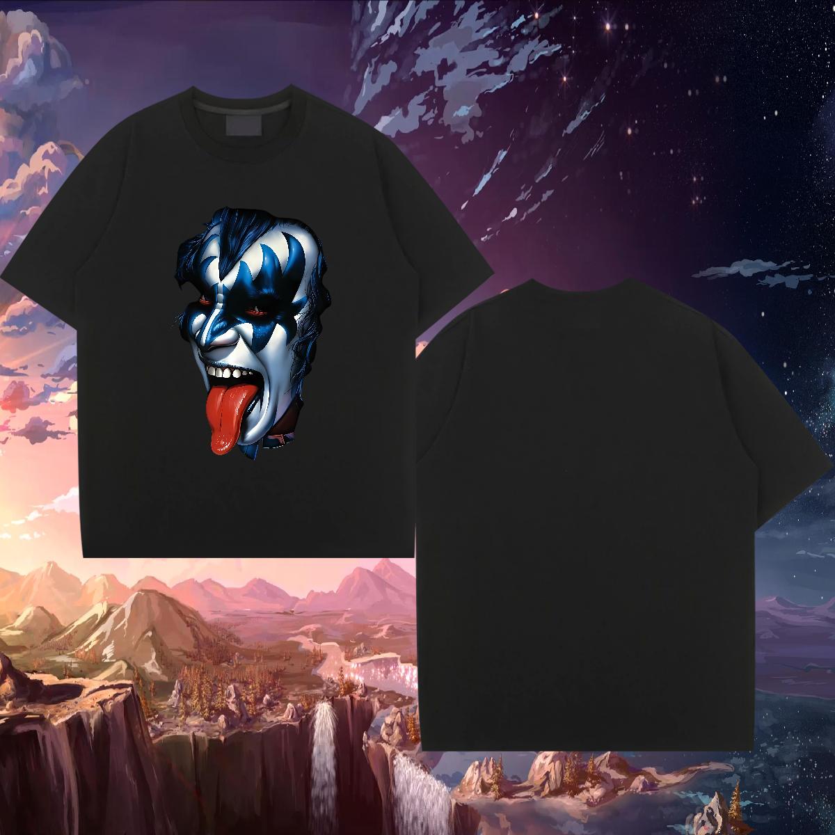 Designer T-Shirts Anime Printing Street Breathable Crew Neck Cotton Mens Tshirts New Graphic Tees