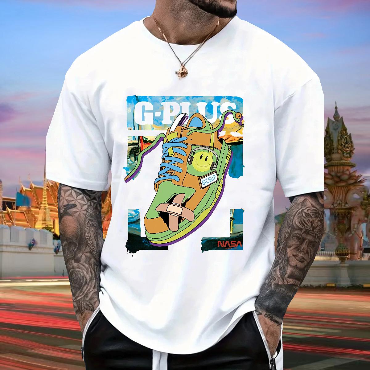 Popular Men Clothes T-Shirt Round Neck Short Sleeve Sport T Shirts Men Skull Classic Casual Top Tees