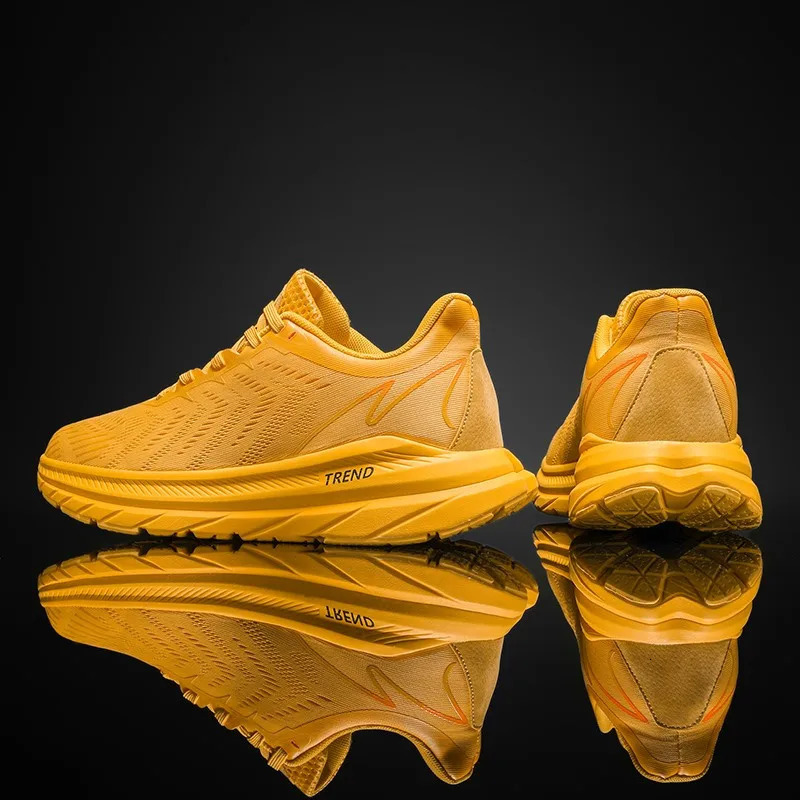 Free Running Men Unisex Marathon Mesh Sneakers for Women Thick Sole Outdoor Jogging Sports Trend Fun Run Shoes