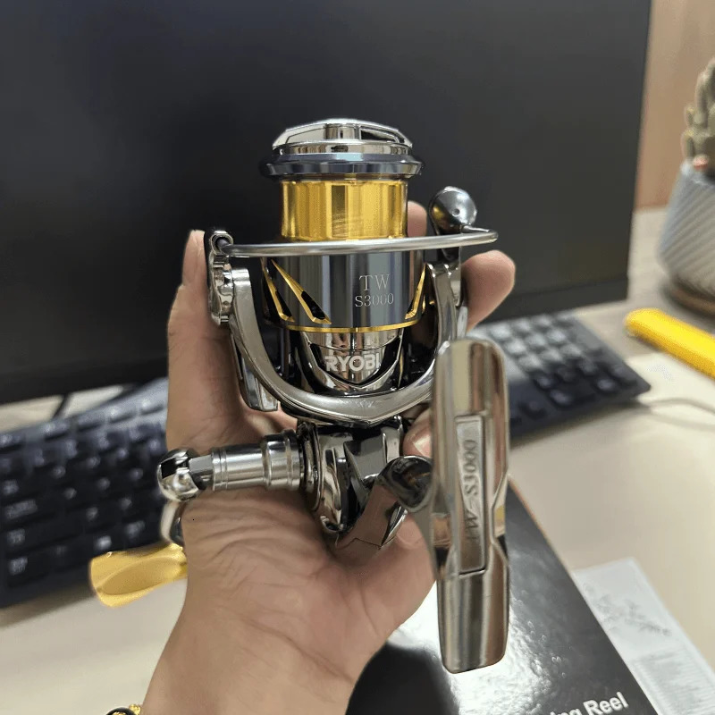 2024 RYOBI Fishing Reel 121BB stainless steel bearings 5.5 1 shallow cup Reel 15 KG Max Drag Spinning Reel 1000-5000 series 240515