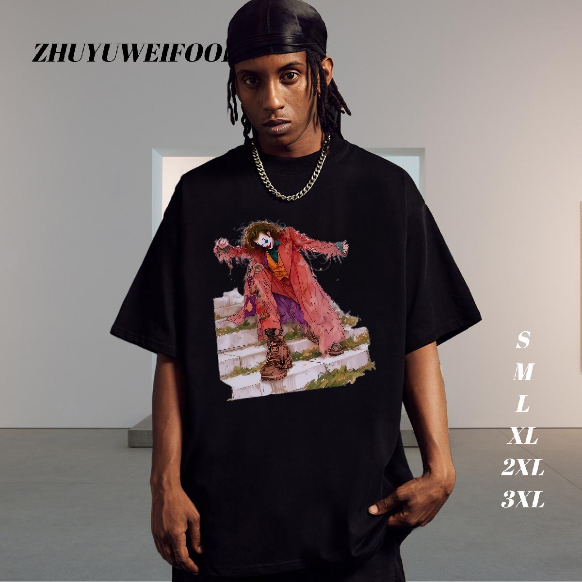 Casual New Men T Shirts Anime Print Tshirt for Man Woman Street wear Hip Hop Round Neck Short Sleeve Classic Tee Shirt