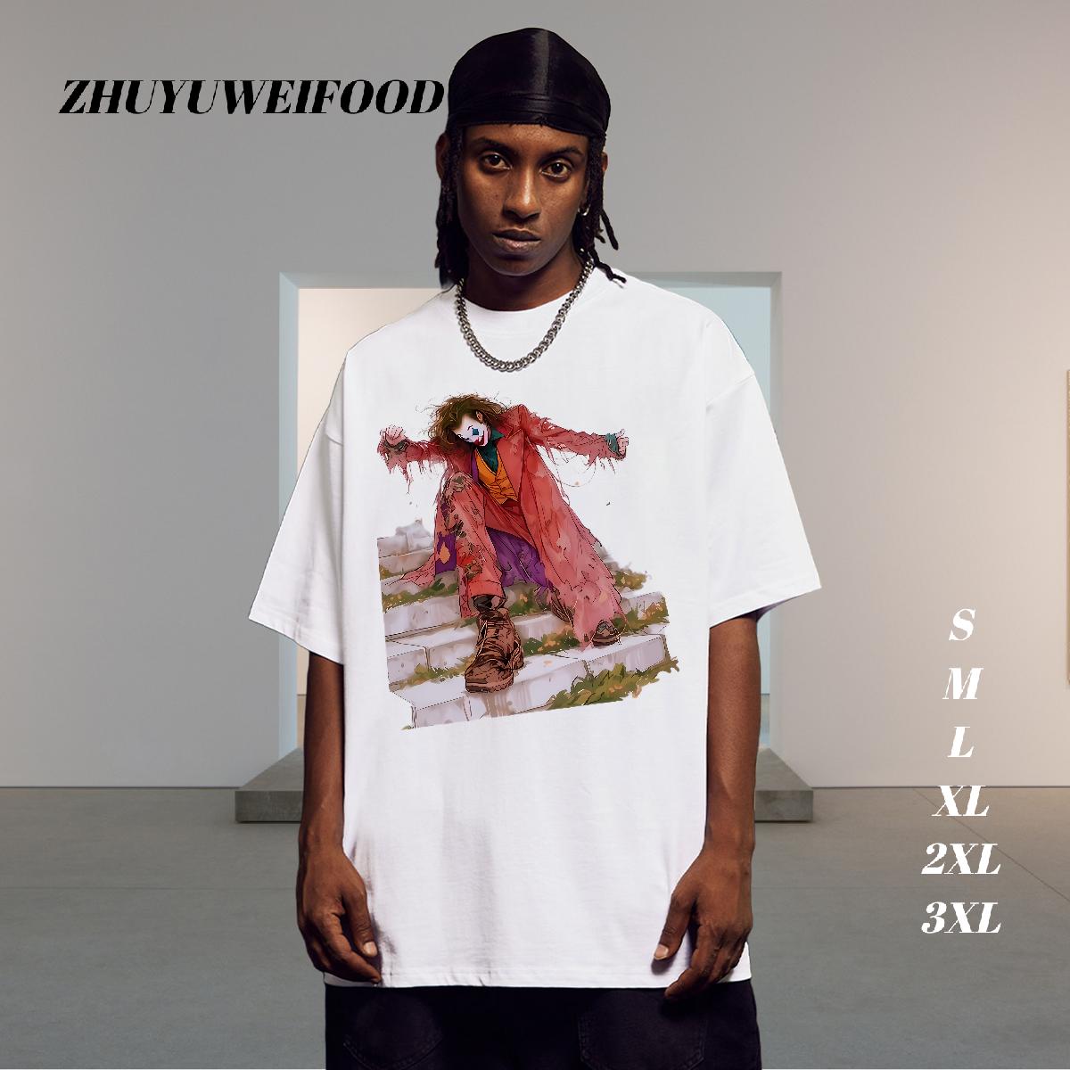 Casual New Men T Shirts Anime Print Tshirt for Man Woman Street wear Hip Hop Round Neck Short Sleeve Classic Tee Shirt