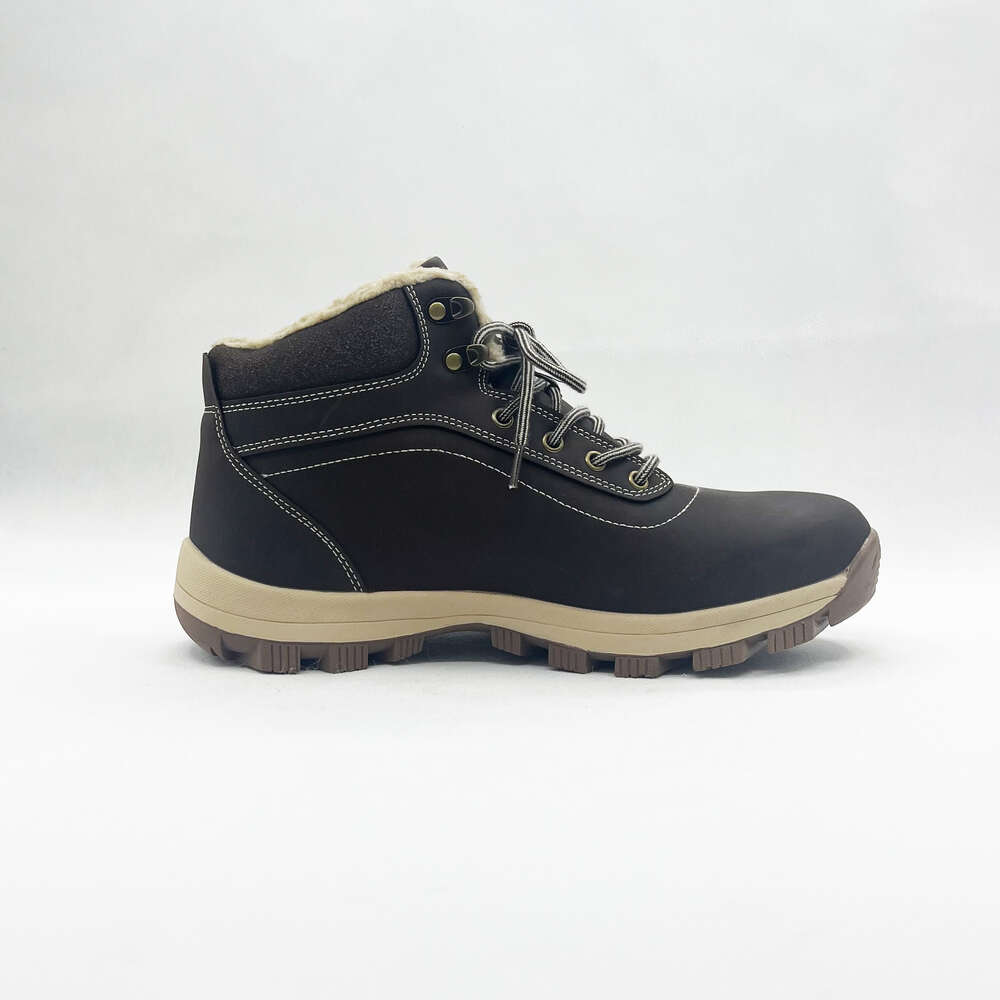 New design Snow Custom non-slip naked Made fur walking outdoor boots for men winter