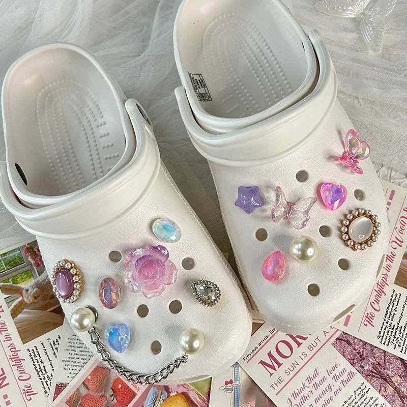 DIY Fashion Metal Shoe Buckle Decoration Shoes Charm Accessories Childrens Party Girls Gift 240611