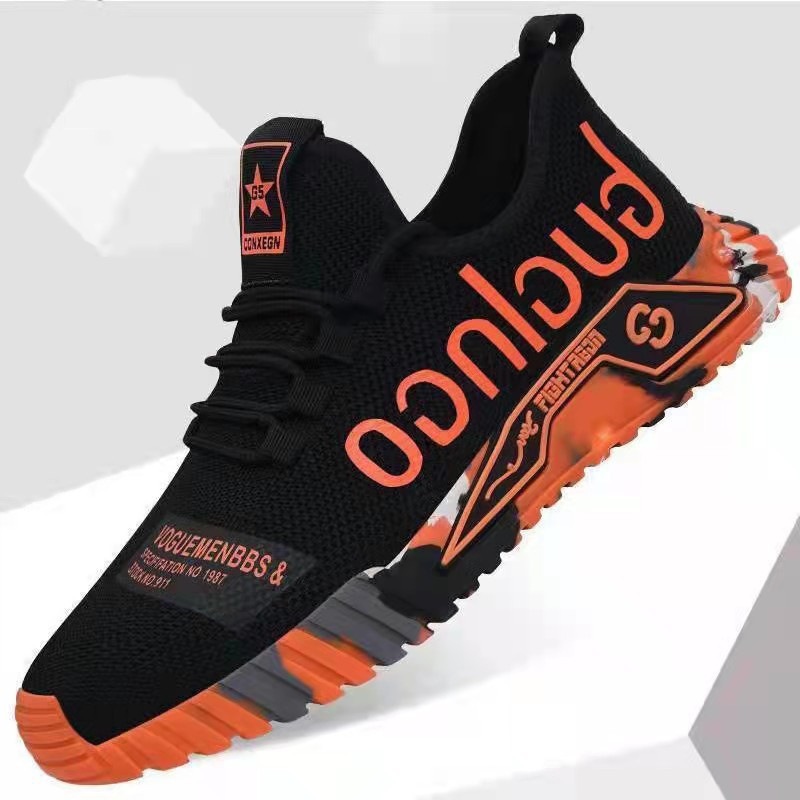 Spring And Autumn Casual Shoes New Breathable Mesh Sports Shoes Men Trendy Versatile Running Shoes