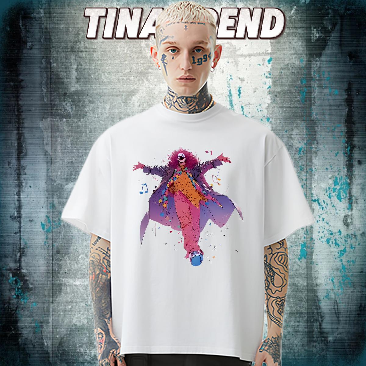 Wholesale T shirt Skull Beach Men Tshirts O-Neck Short Sleeve Cotton Soft