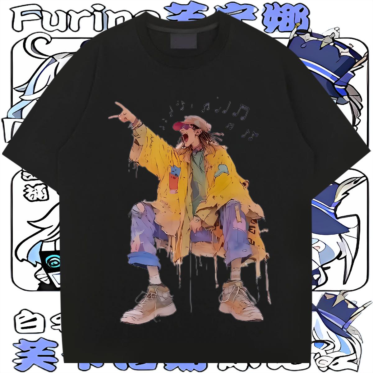 Fashion New Mens T Shirts Custom Cartoon Mens Tshirts Street Cotton Breathable Soft Classic Tees