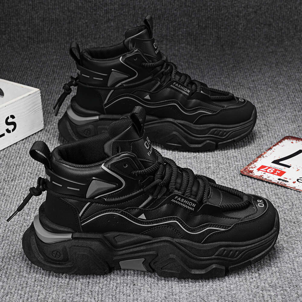 Four seasons high top casual new platform trend men's sports shoes