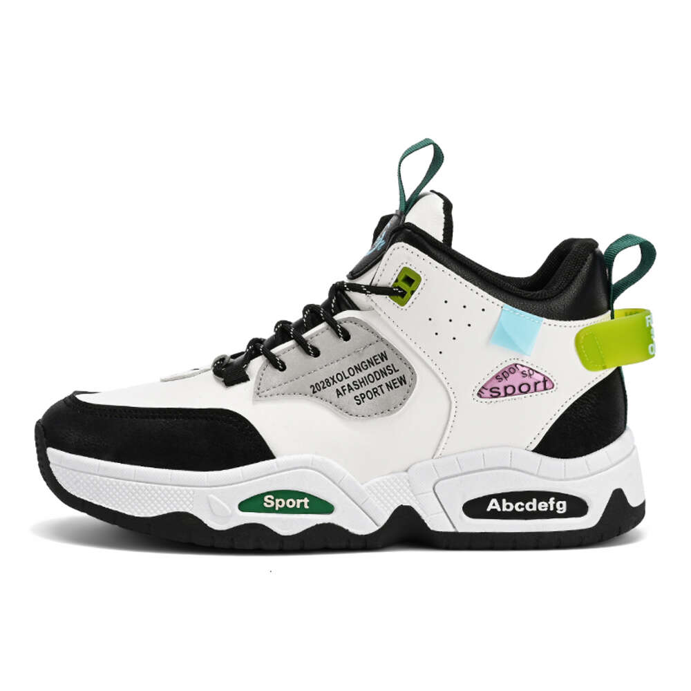 New high-top casual new shees non-slip bread shoes fashion lace-up men's sneakers