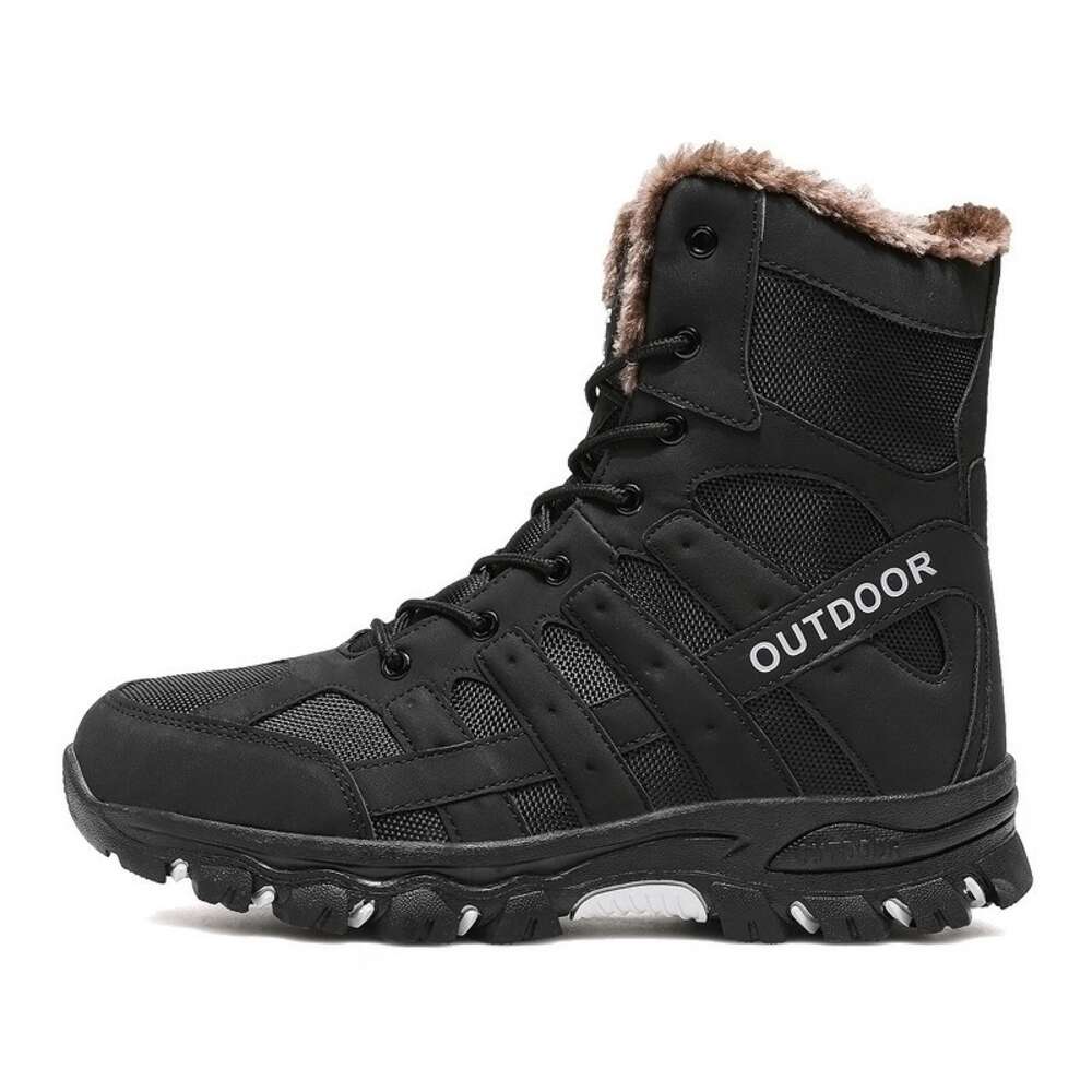 Explosive Men's Shoes Outdoor Snow Explosive Plus Cotton Hiking Boots