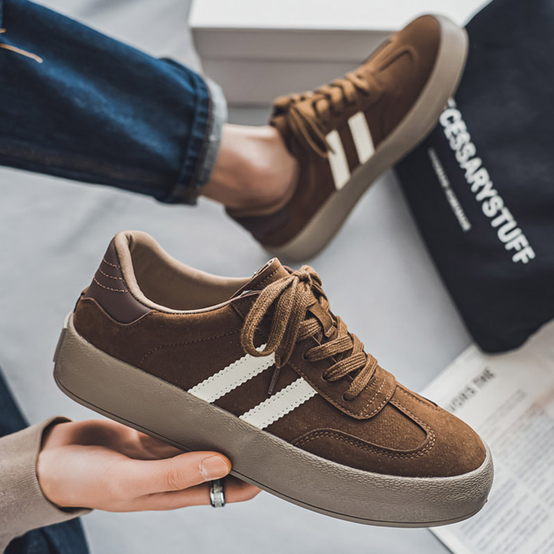 Men's Casual Sneakers Platform Sports Shoes Simple Design Skateboard Flats Sneakers Outdoor Tennis Running Shoes For Male 39-44