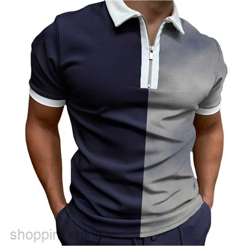 Men's Polos Shirts Summer New Fashion Trend male Casual Simple Polo Shirt Single Polo Shirt tops
