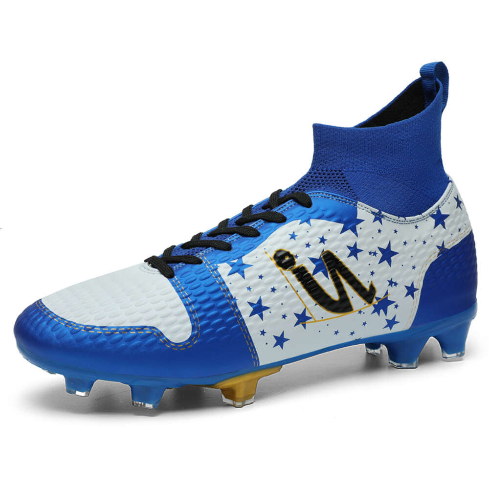 Wholesale high-quality men's and women's high top training TF broken nail mandarin duck sports football shoes