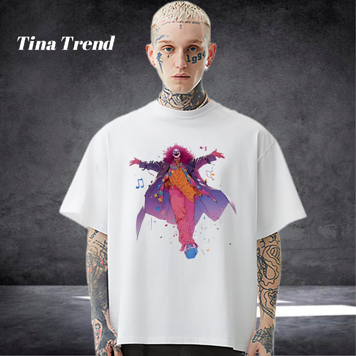 Fashion Casual Man T Shirts Custom Street wear Hip Hop Couples T Shirts Crew Neck Cotton Popular