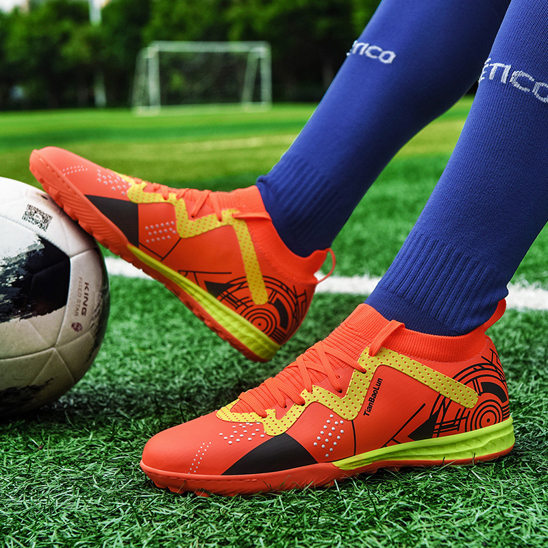 Men Soccer Shoes Football Boots Wholesale Ultra-light Non-slip Training Futsal Indoor Non-Slip Grass High-quality TF Lightweight