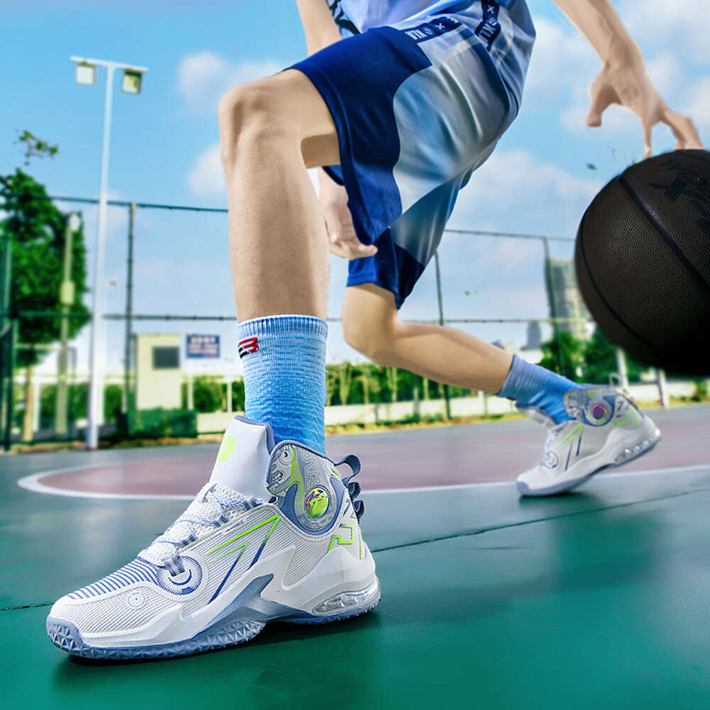 2024 Custom Professional Rebound Soft Men Outdoor Sports Sneakers Air Cushion Breathable Mesh Women Basketball Shoes