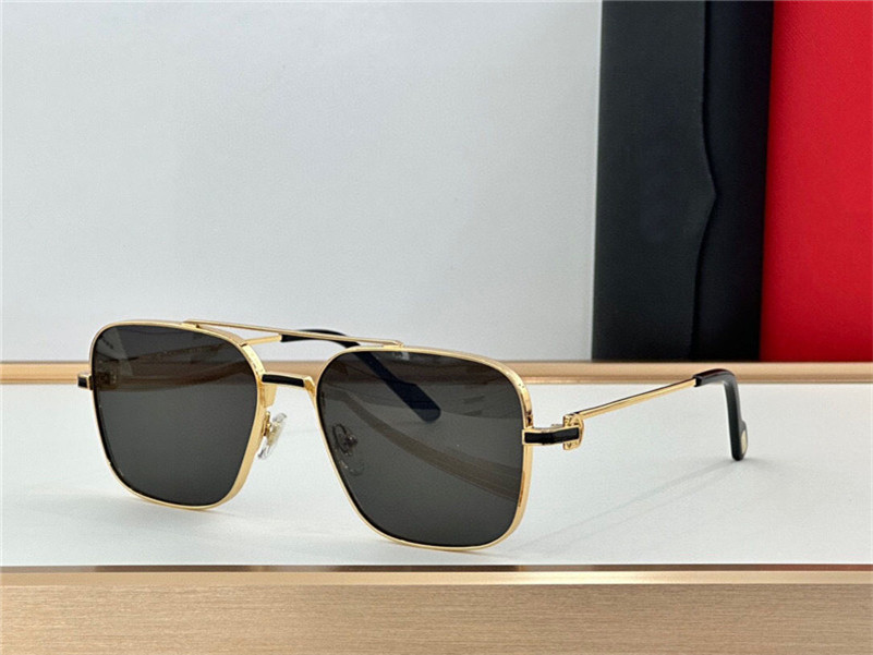 New fashion design sunglasses 0388S square K gold frame classic simple style versatile summer outdoor uv400 protection glasses with origin box