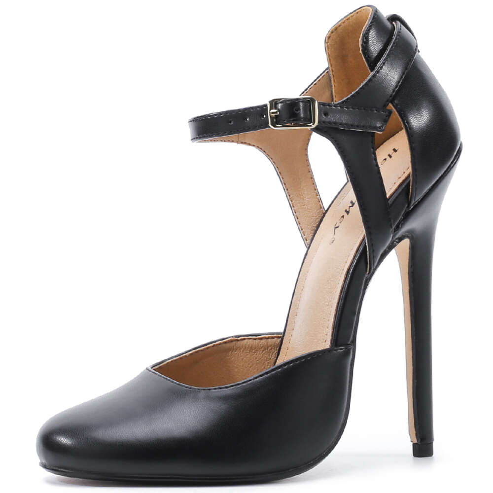 Hey Si Mey Straps Women's High Heels Sexy Large Size 45 48 Pumps Black Pink Heeled Sandals Wedding OL Office Dance Shoes