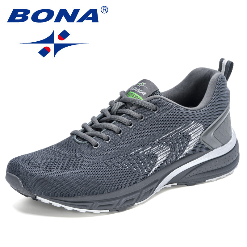New Quality BONA Arrival Outdoor Walking Comfortable Sneakers Lace Up Athletic New For Popular Style Men Running Shoes B6ba