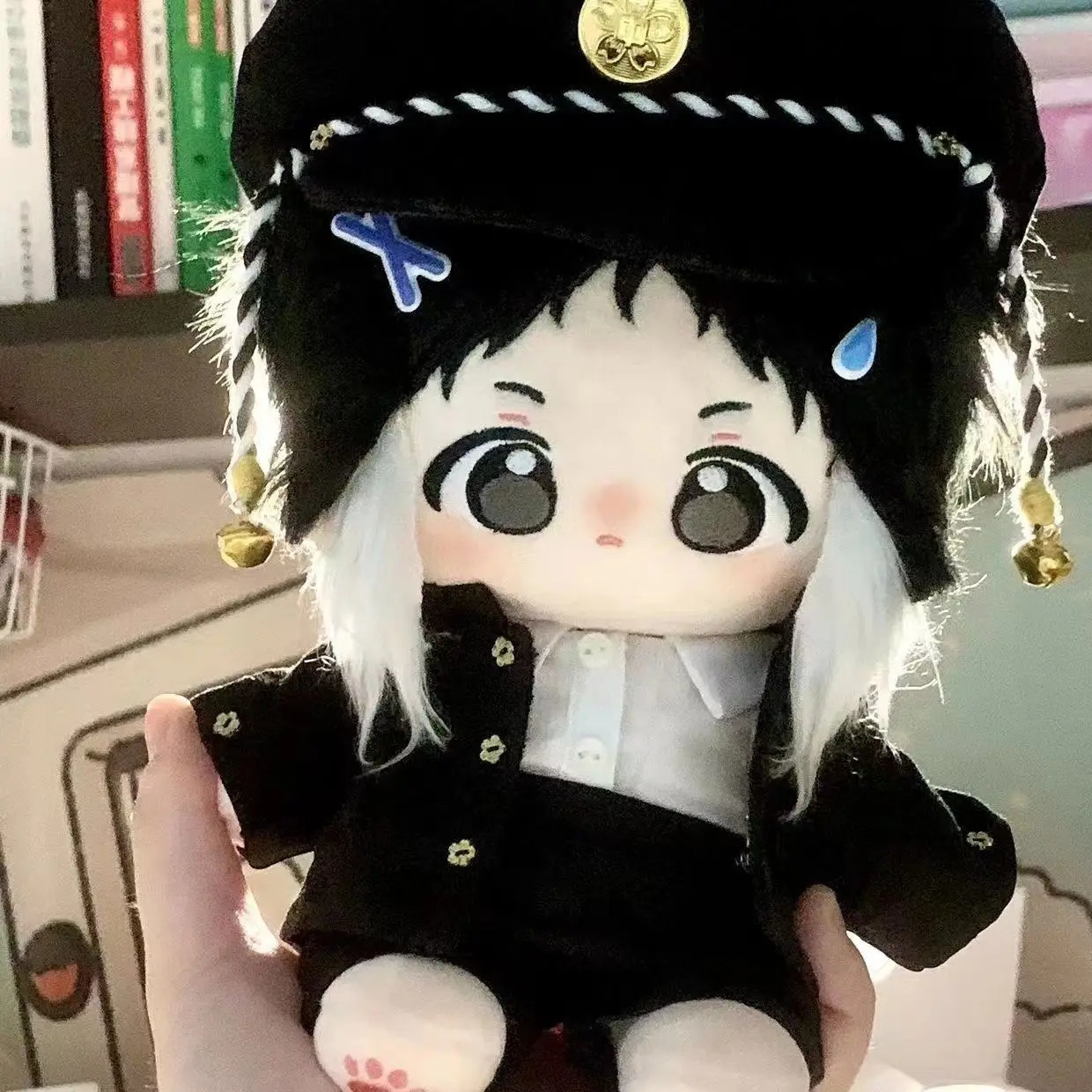 Stuffed Anime Bungo Stray Dogs Ryuunosuke Akutagawa Cotton Dolls Cute 20cm Dress-up Puppet Collectibles Plush Gift Toys for Fans 240603