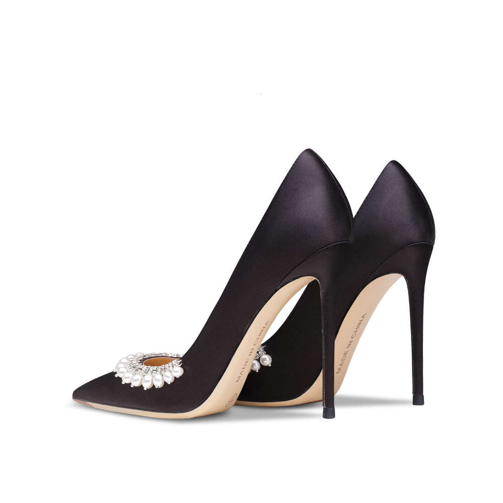 Classic Brand Genuine Leather Women's High Heels Fashionable Pointed Pumps Comfortable Party Stiletto Shoes